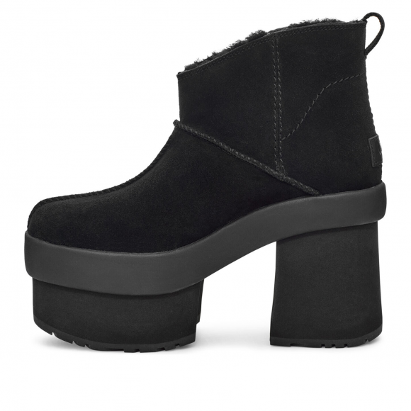 (WMNS) UGG New Heights Platform Mini 'Black' - 1157910-BLK