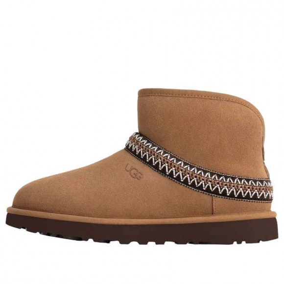 (WMNS) UGG Classic Mini Crescent 'Chestnut' - 1158262-CHE