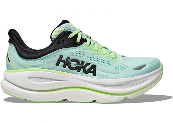 HOKA Bondi 9 Chaussures pour Homme en Luna Moth/Blue Spark | Route - 1162011-LNMT