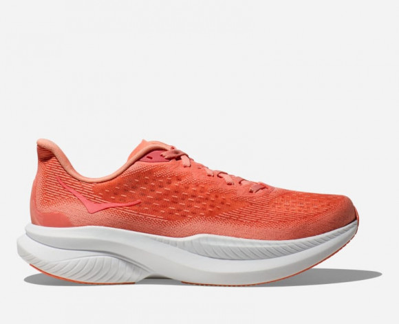 HOKA Mach 6 Schuhe für Damen in Guava/White | Straße - 1164033-GVW