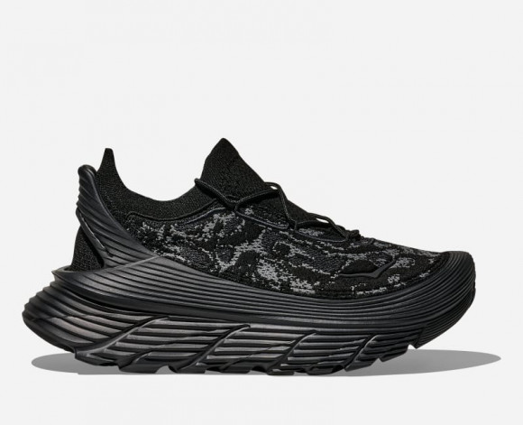 HOKA Stealth/Tech Restore Chukka Chaussures en Carbon Black/Black | Lifestyle - 1169150-CRBN