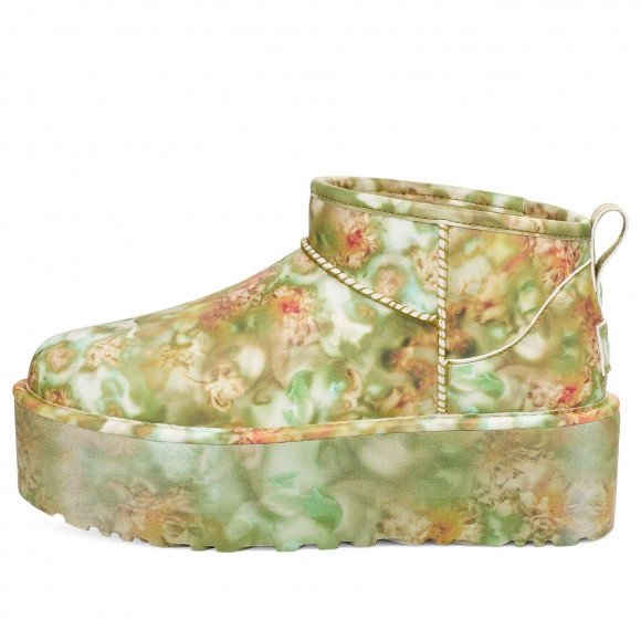 (WMNS) UGG Classic Ultra Mini Platform Boots 'Collina Strada Green Floral' - 1170937-GRNF