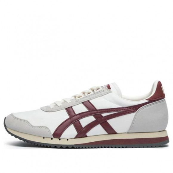 Onitsuka Tiger Dualio Marathon Running Shoes 'White Grey Burgundy' - 1183B545-201