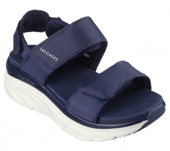 Skechers Women's Relaxed Fit: D'Lux Walker - Fresh Outlook Sandals in Navy Blue - 119817