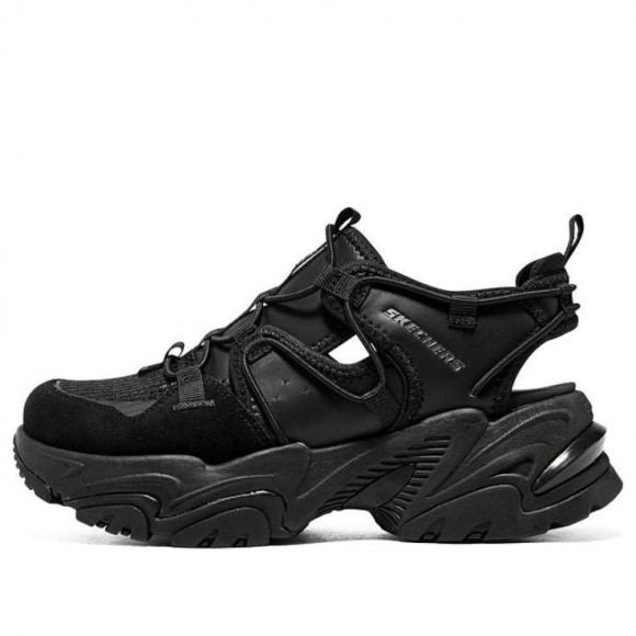 (WMNS) Skechers D'lites Sandals 'Black' - 119860-BBK