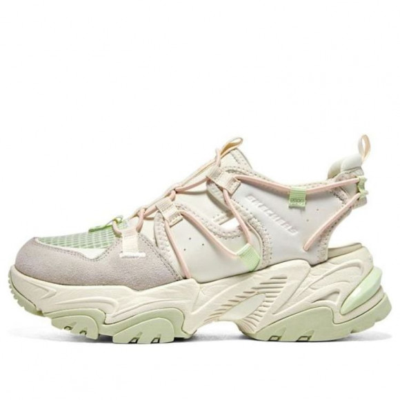 (WMNS) Skechers D'lites Sandal 'White Grey Green' - 119860-NTGR