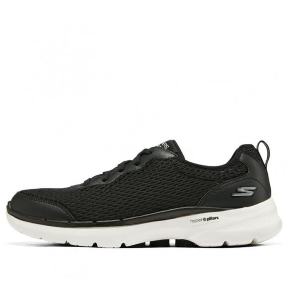 (WMNS) Skechers Go Walk 6 'Black White' - 124531-BKW