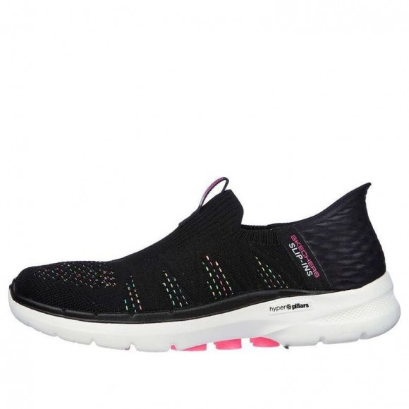 (WMNS) Skechers Go Walk 6 Valentina 'Black Multicolor' - 124566-BKMT