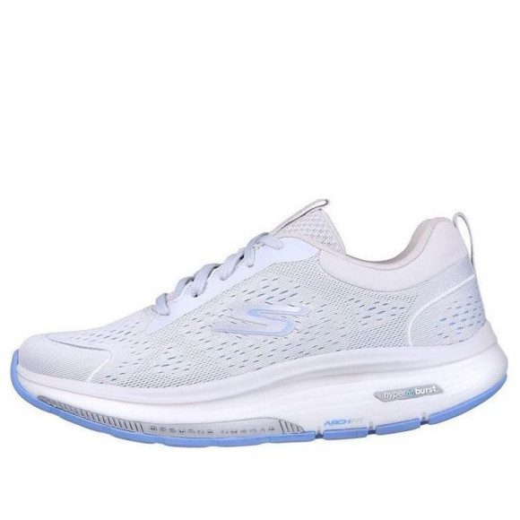 (WMNS) Skechers Go Walk Workout Walker 'White Blue' - 124933-GYLB