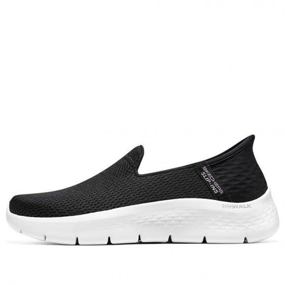 (WMNS) Skechers GO WALK Flex 'Relish - Black White' - 124963-BKW