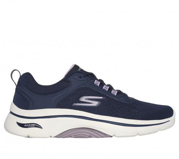 Skechers Women's GO WALK Arch Fit 2.0 - Balin Sneaker in Navy Blue/Lavender - 125314