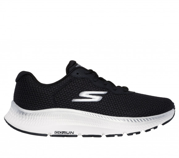 Skechers Women's GO RUN Consistent 2.0 - Fast Pace Sneaker in Black/Silver - 128621