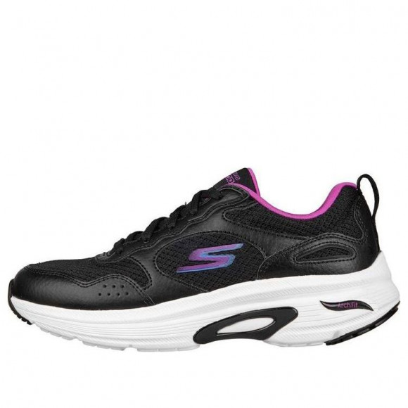 (WMNS) Skechers Go Run Arch Fit 'Black' - 128952-BKPR