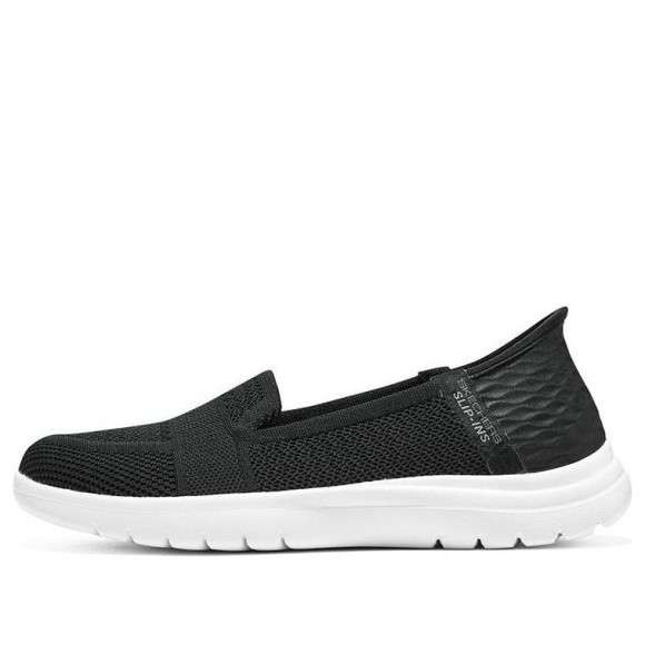 (WMNS) Skechers On-The-Go Flex-Serene Slip-Ins 'Black White' - 136541-BKW