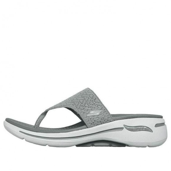 (WMNS) Skechers Go Walk Arch Fit Sandal 'Grey' - 140221-GRY