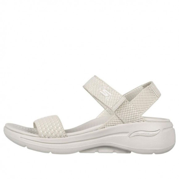 (WMNS) Skechers Go Walk 5 Arch Fit Polished Sandals 'White' - 140264-NAT