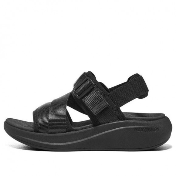 (WMNS) Skechers Max Cushioning Essential Sandal 'Black' - 141603-BBK