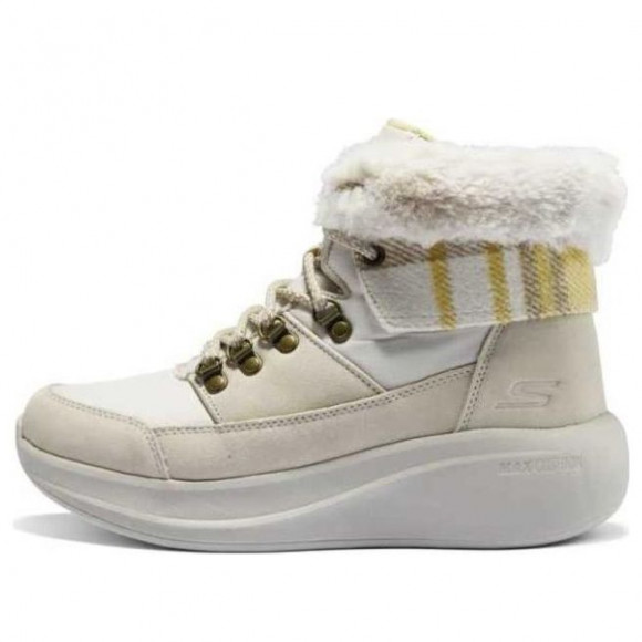 (WMNS) Skechers Winter Comfy Boots 'Beige White' - 144672-NAT