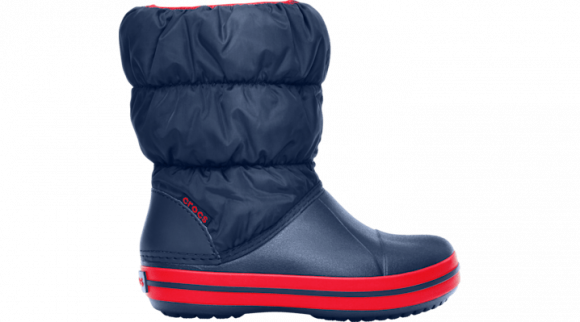 Crocs Winter Puff Boot Boots Kids Navy / Red - 14613-485