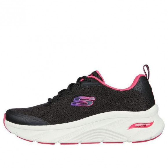 (WMNS) Skechers Arch Fit D'Lux 'Black' - 149687-BKHP