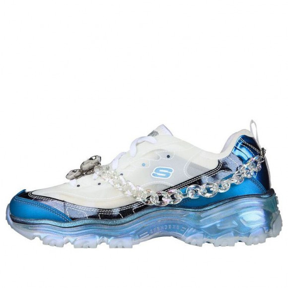 (WMNS) Skechers DLITES Crystal 'Floating Lady - White Blue' - 149745-WBL