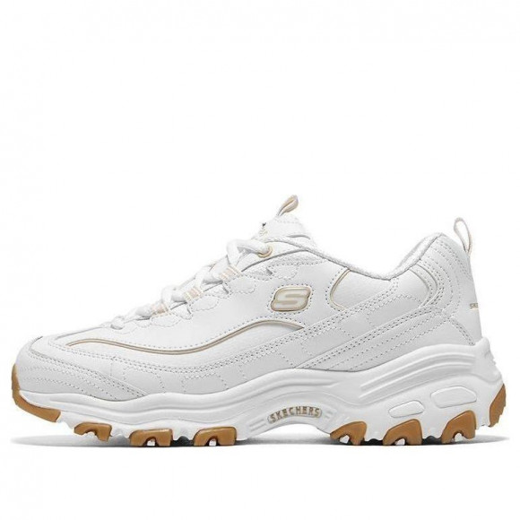 (WMNS) Skechers D'Lites Good Neutral 'White' - 149807-WHT