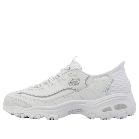 (WMNS) Skechers D'Lites 'White Silver' - 150031-WSL