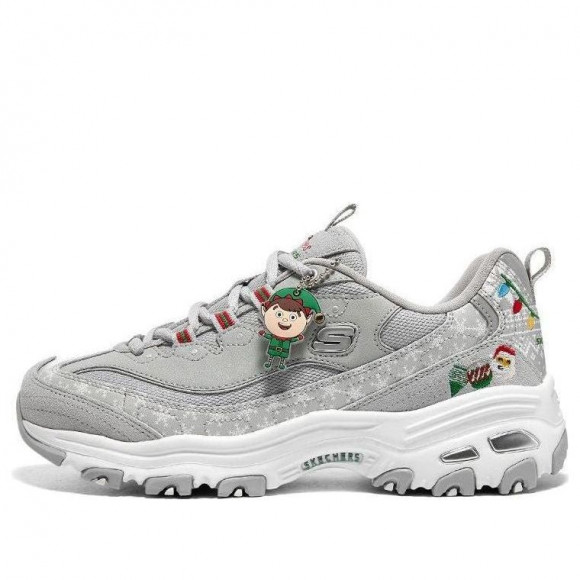 (WMNS) Skechers D'Lites 1.0 'Christmas Edition - Grey Multicolor' - 150037-GYMT