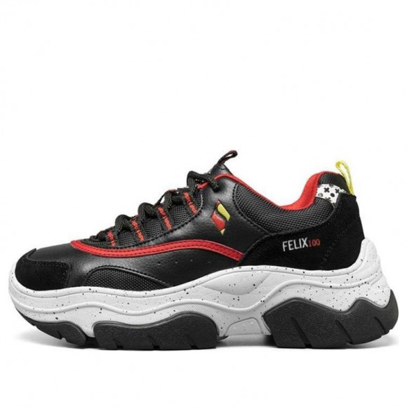 (WMNS) Skechers Amp'D x Felix Sneakers Black/Red - 155052-BKRD