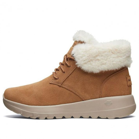 (WMNS) Skechers On-The-Go Joy Lush Chukka Boots 'Brown' - 15506-CSNT