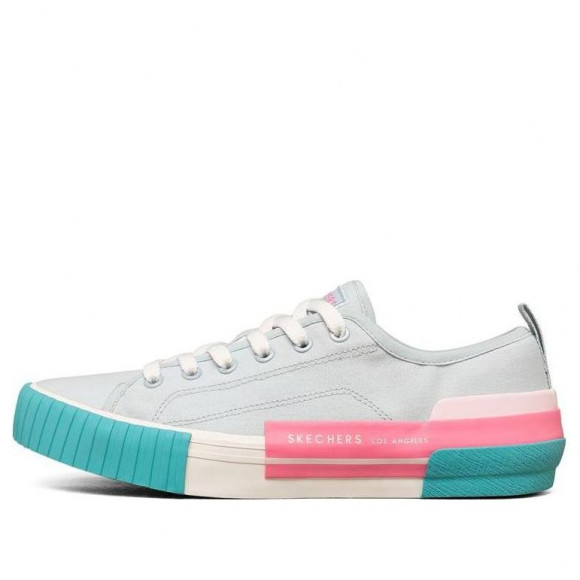 (WMNS) Skechers New Moon 'White Teal Pink' - 155389-BLPK