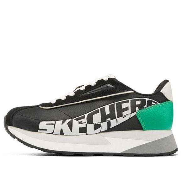 (WMNS) Skechers Heydayz Sport Shoes 'Black Green Grey' - 155495-BKGR