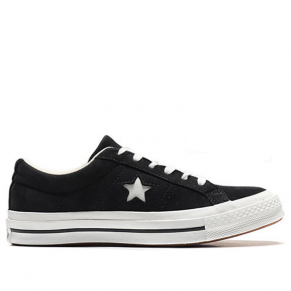converse one star ox sneakers in black