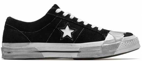 converse one star ox suede black