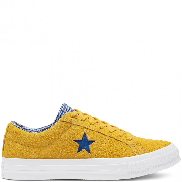 converse one star ox yellow suede