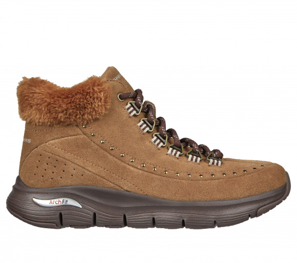 Skechers Women's Arch Fit - Goodnight Boots in Desert Brown