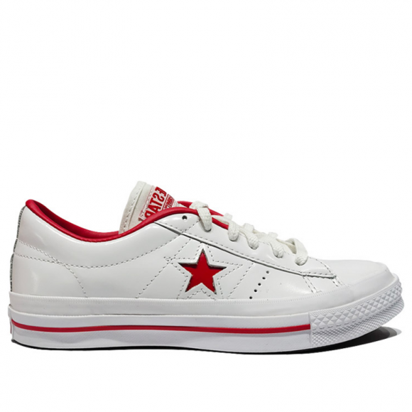White Red' Shoes/Sneakers 167326C Converse shoessneakers One Star Białe skórzane buty sportowe - Converse shoessneakers One Ox 'HanByeol - 167326C