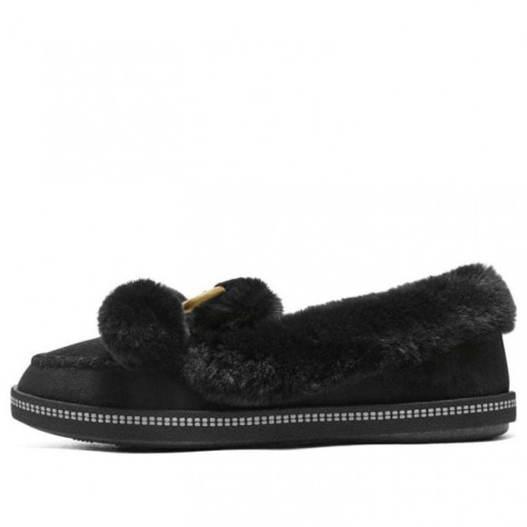 (WMNS) Skechers Cozy Slip-On Shoes 'Black' - 169000-BLK