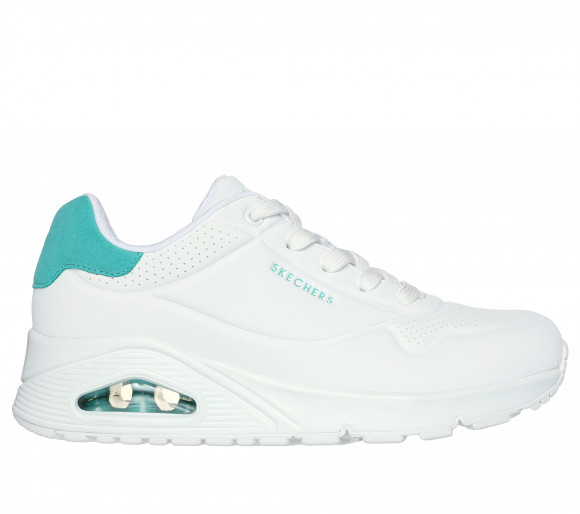 Skechers Uno - Pop Back en Blanco/Hombreta - 177092