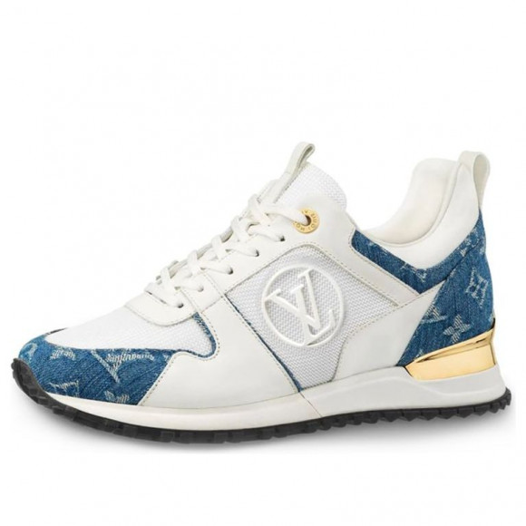 Louis Vuitton Unisex White Leather and Suede LV Run Away Sneakers