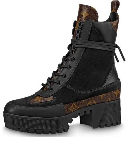 (WMNS)  LOUIS VUITTON shoes Martin boots 'Black Brown' - 1A4XXV
