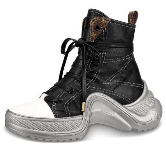 (WMNS) LOUIS VUITTON LV Archlight Sneakers Black/White/Silver - 1A52L3