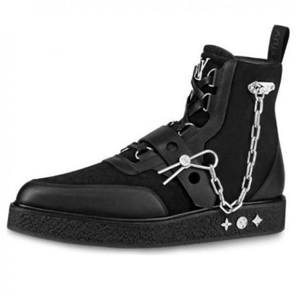 LOUIS VUITTON LV Creeper Ankle Boots 'Black' - 1A54C6