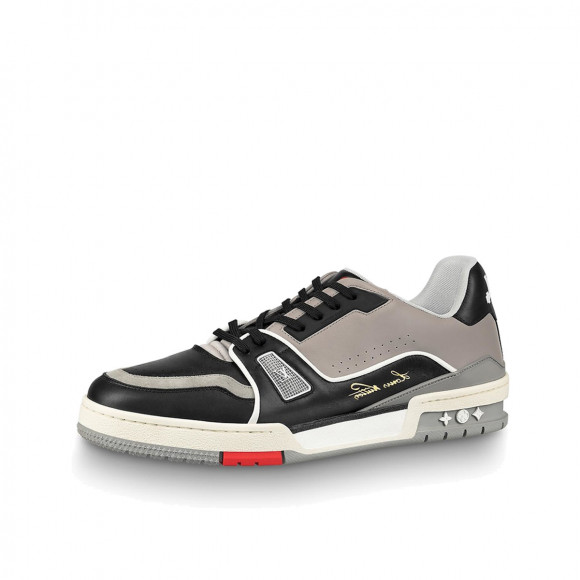 The Virgil Abloh Louis Vuitton LV Trainer Sneaker Boot #54 Black
