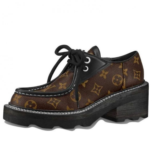 (WMNS) LOUIS VUITTON Beaubourg Platform Derby Shoes 'Brown' - 1A5SS0