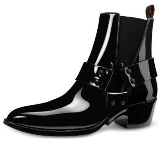 (WMNS) LOUIS VUITTON Rhapsody Ankle Boots 'Glossy Black Rubber' - 1A66XV