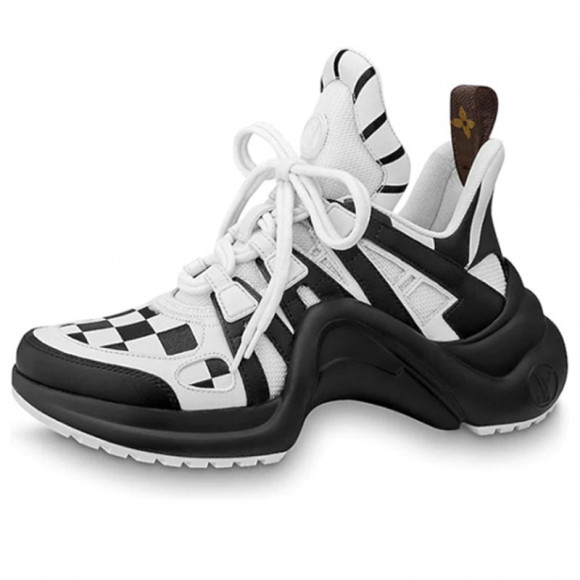 WMNS) LOUIS VUITTON LV Academy Sports sandals 'Black White' 1A66E1