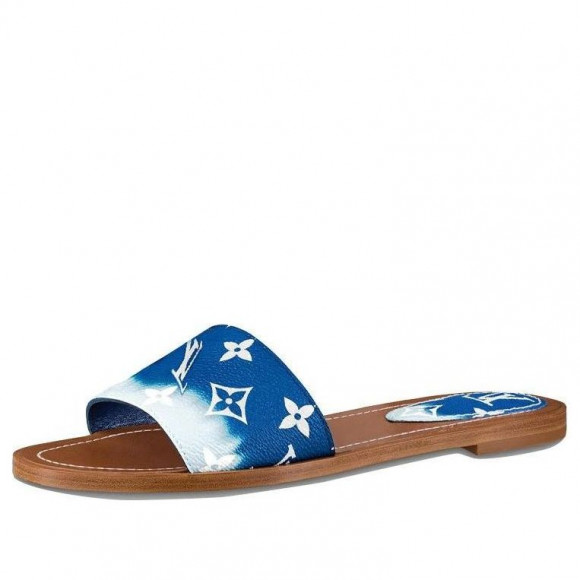 (WMNS) LOUIS VUITTON Lock It Slides 'Blue Monogram' - 1A7TO6