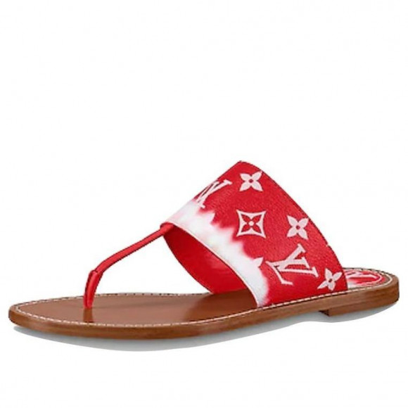 (WMNS) LOUIS VUITTON Palma Slides 'Red Monogram' - 1A7TRA