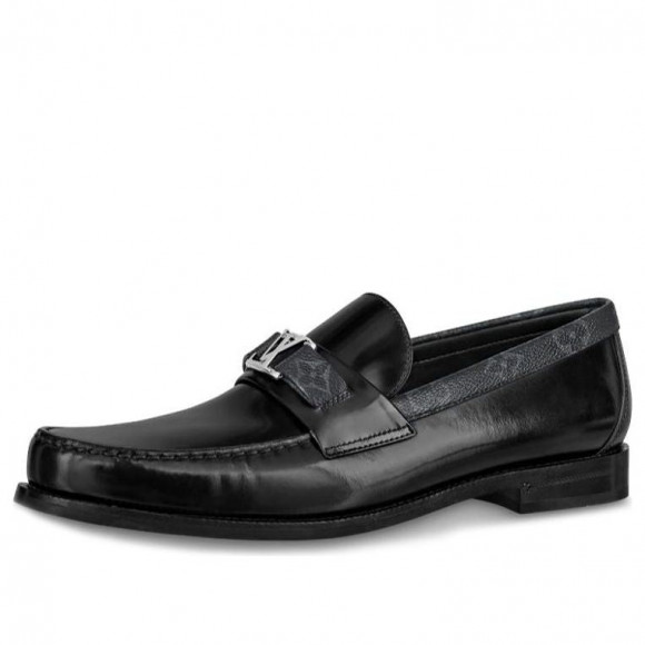 LOUIS VUITTON Major Loafers 'Black with Monogram Deco' - 1A7VZ1